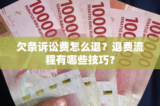 北京欠条诉讼费怎么退？退费流程有哪些技巧？