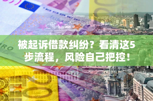 北京被起诉借款纠纷？看清这5步流程，风险自己把控！